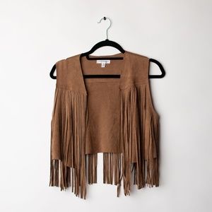 ROOMMATES Fringe Vest Size Small